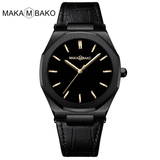 2022 Top Private Brand Men Watch Business Design Japan Imported Movement Fashion Leather Waterproof Wristwatch Relogio