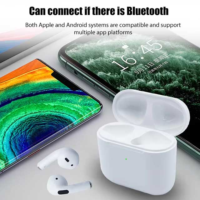 2024Pro 4 TWS Wireless Bluetooth Earbuds – Mini In-Ear Headphones Headset for iPhone, Android, PC & More