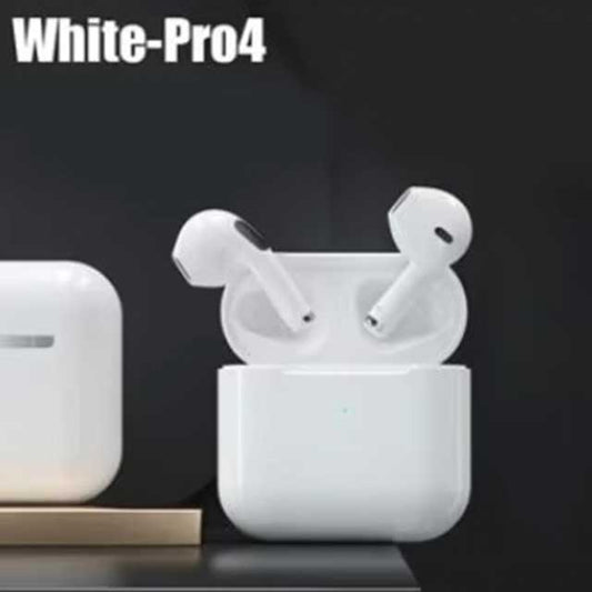 2024Pro 4 TWS Wireless Bluetooth Earbuds – Mini In-Ear Headphones Headset for iPhone, Android, PC & More