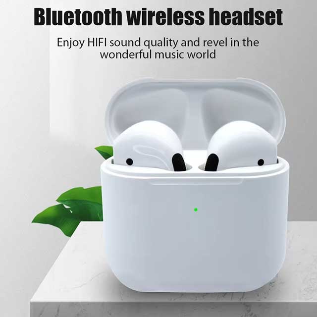2024Pro 4 TWS Wireless Bluetooth Earbuds – Mini In-Ear Headphones Headset for iPhone, Android, PC & More