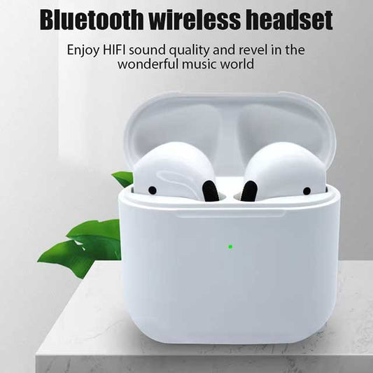 2024Pro 4 TWS Wireless Bluetooth Earbuds – Mini In-Ear Headphones Headset for iPhone, Android, PC & More