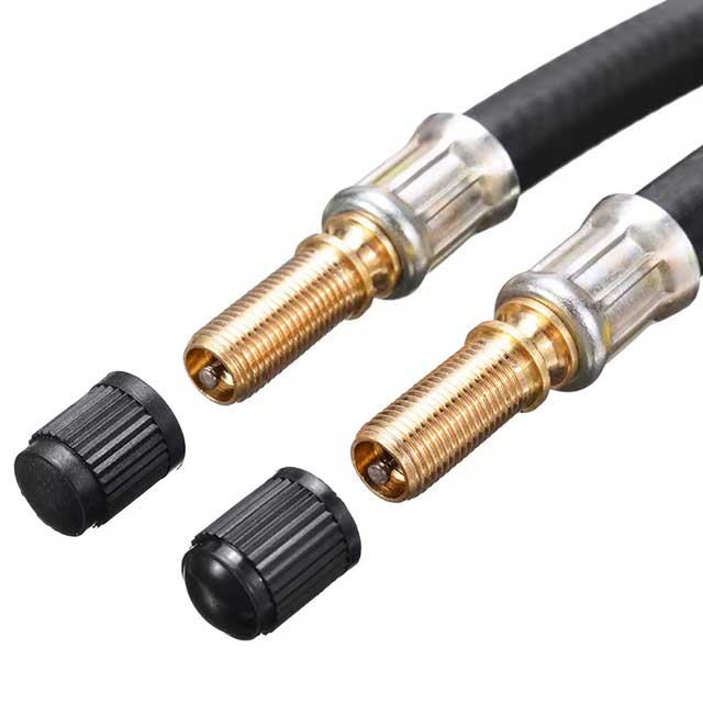 210mm Flexible Rubber Tire Valve Extension – Twin Wheel Adapter for Lorry, Van, Bus, Car & Bike | Easy Air Inflation Accessory