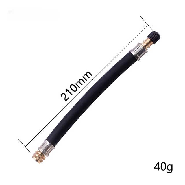 210mm Flexible Rubber Tire Valve Extension – Twin Wheel Adapter for Lorry, Van, Bus, Car & Bike | Easy Air Inflation Accessory