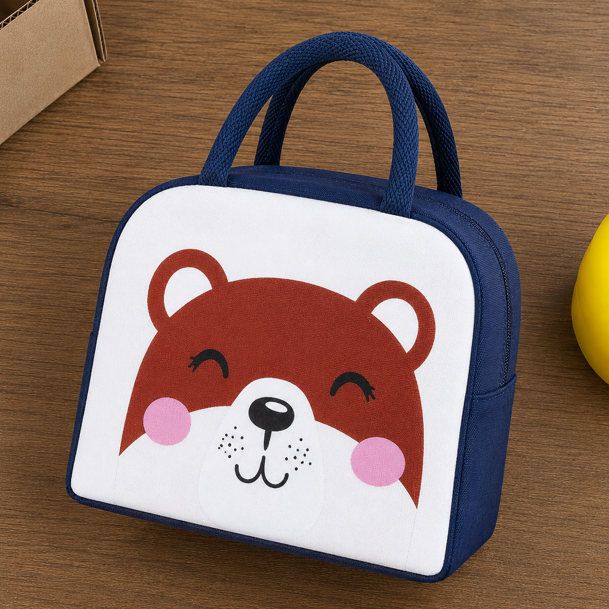 Sac à déjeuner isotherme pour enfants avec imprimé animal – Sac repas thermique portable pour l'école