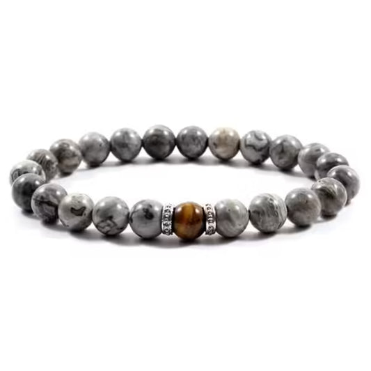 24 Variant Tiger Eye Stone Bead Bracelet For Men & Women (EGBT089)