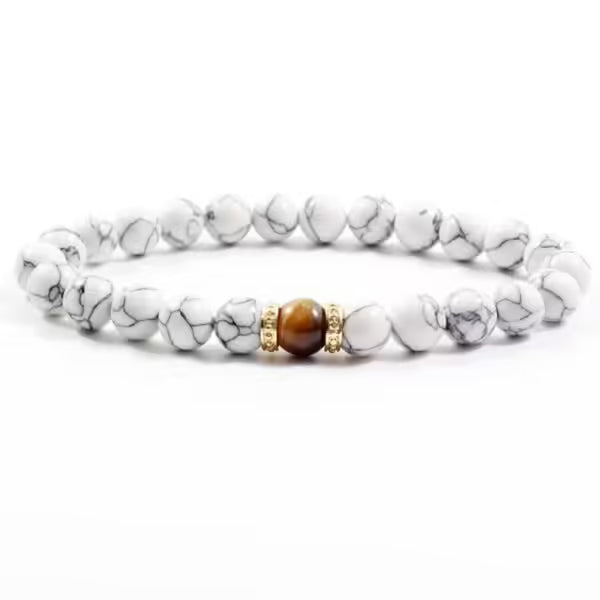 Bracelet de perles en œil de tigre (24 variantes) pour hommes et femmes (EGBT089) 