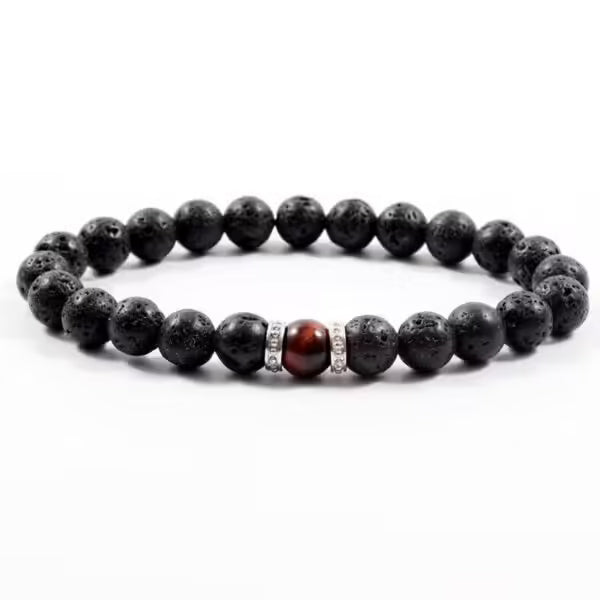 Bracelet de perles en œil de tigre (24 variantes) pour hommes et femmes (EGBT089) 