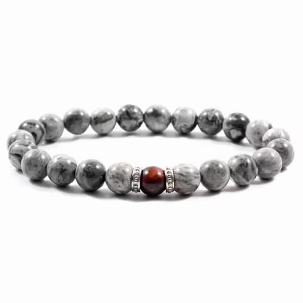 Bracelet de perles en œil de tigre (24 variantes) pour hommes et femmes (EGBT089) 