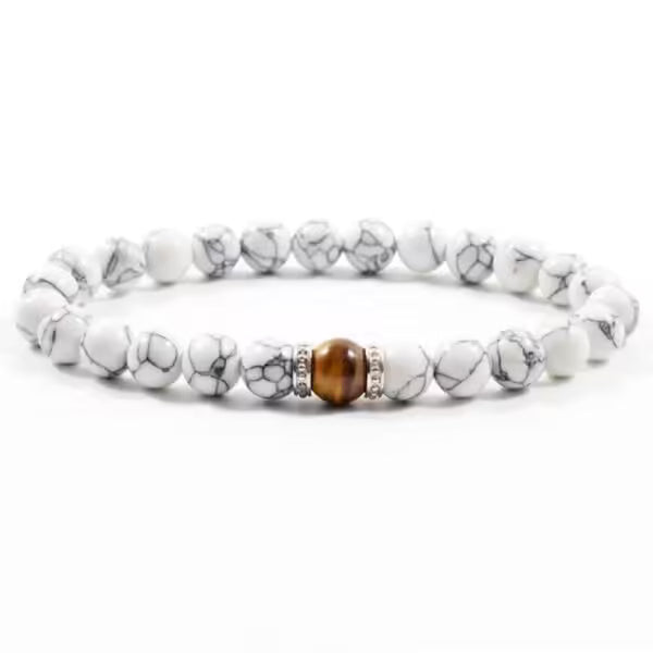 Bracelet de perles en œil de tigre (24 variantes) pour hommes et femmes (EGBT089) 