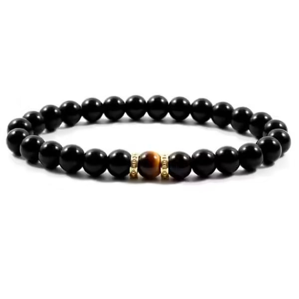 Bracelet de perles en œil de tigre (24 variantes) pour hommes et femmes (EGBT089) 