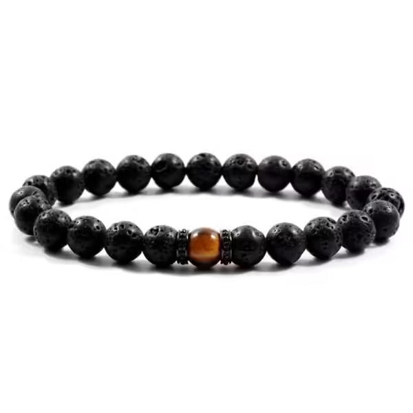 Bracelet de perles en œil de tigre (24 variantes) pour hommes et femmes (EGBT089) 