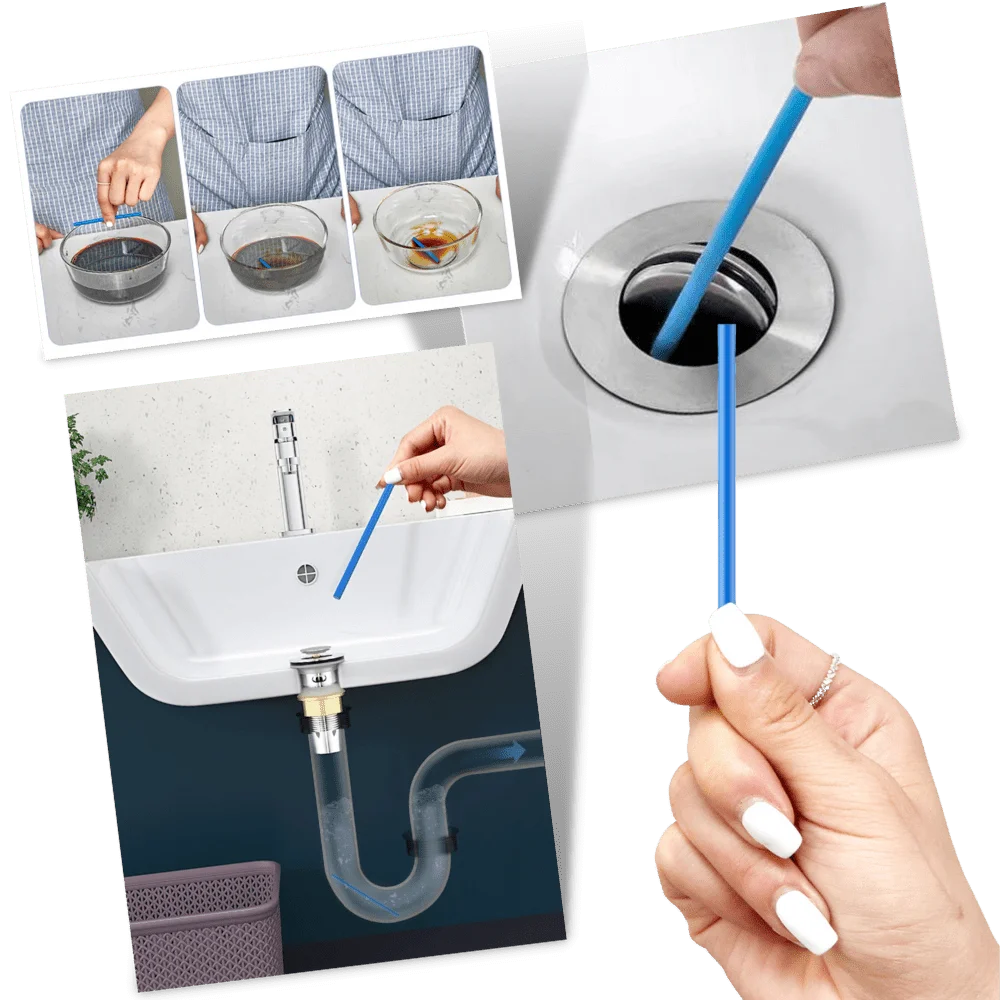 12-Pack Sink Cleaning Sticks – Drain Cleaner Deodorizing Sticks for Kitchen & Bathroom Sinks