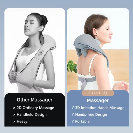 Foreverlily Wireless Neck and Back Massager
