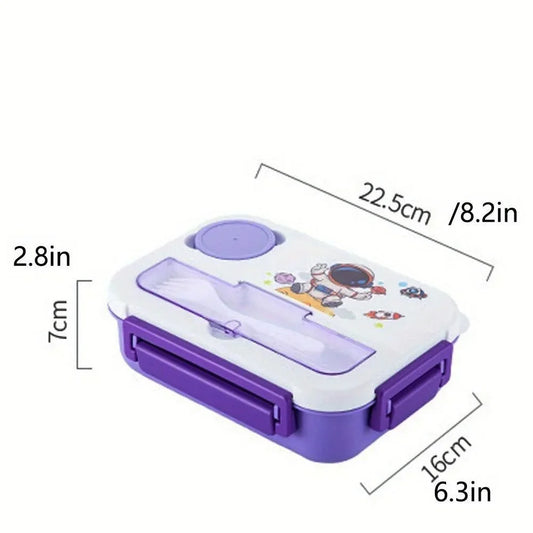 Durable Student Lunch Box with Compartments – Leak-Resistant Food Container for School, Travel & Daily Meals