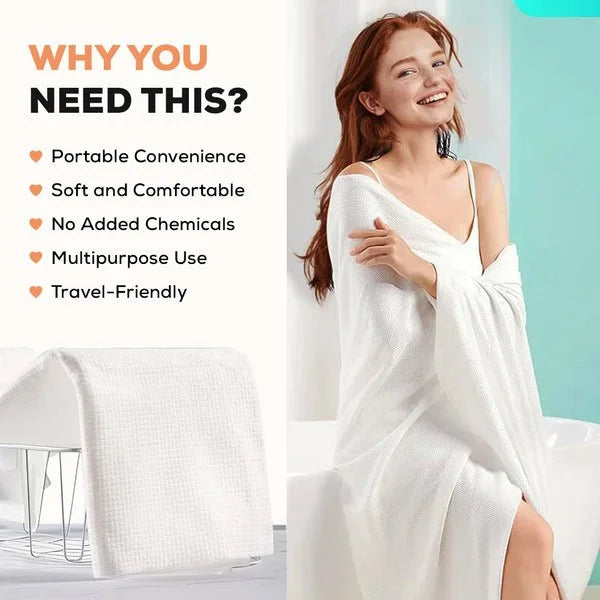 Compressed Fiber Towel Tablets – Disposable Portable Travel Towels Expanding Compressed Tissue Towels