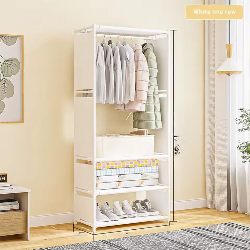Porte-Manteau et Chapeau Multifonctionnel Simple – Support de Vêtements sur Pied pour Chambre et Dortoir – Séchoir en Fer Robuste pour Vêtements, Sacs et Chaussures – Rangement Gain de Place pour Petits Espaces