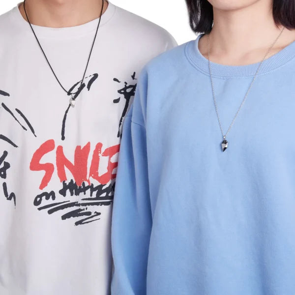 Collier magnétique en forme de cœur pour couple (2 pièces) (EGN128)