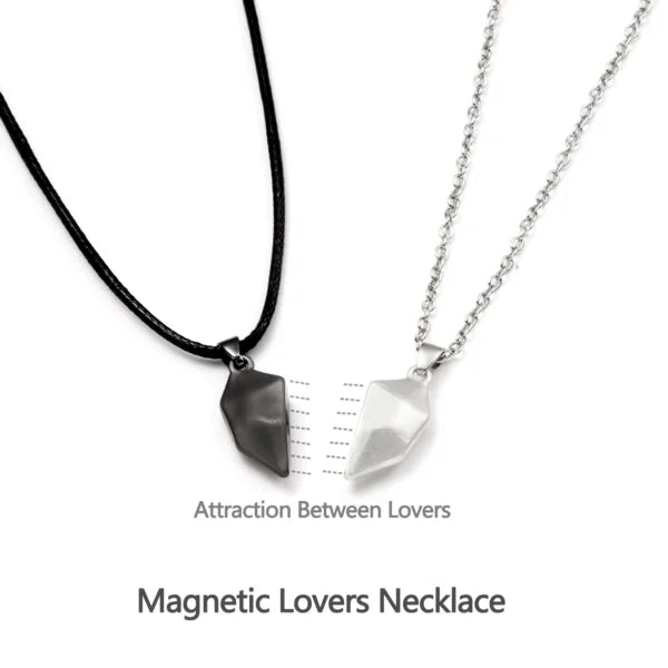 Collier magnétique en forme de cœur pour couple (2 pièces) (EGN128)