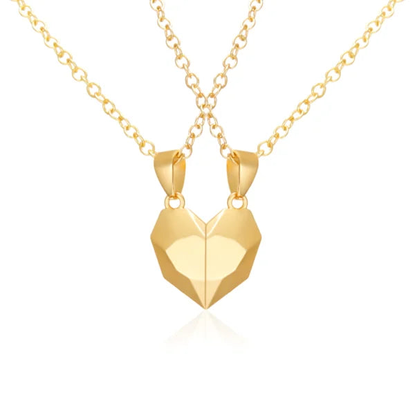 Collier magnétique en forme de cœur pour couple (2 pièces) (EGN128)