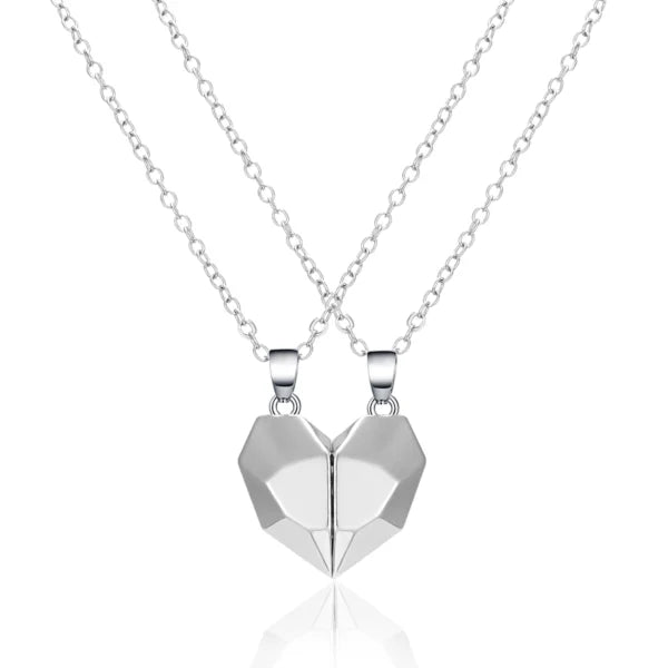 Collier magnétique en forme de cœur pour couple (2 pièces) (EGN128)