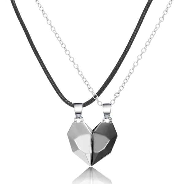 Collier magnétique en forme de cœur pour couple (2 pièces) (EGN128)