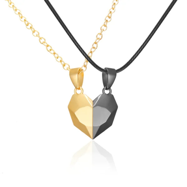 Collier magnétique en forme de cœur pour couple (2 pièces) (EGN128)