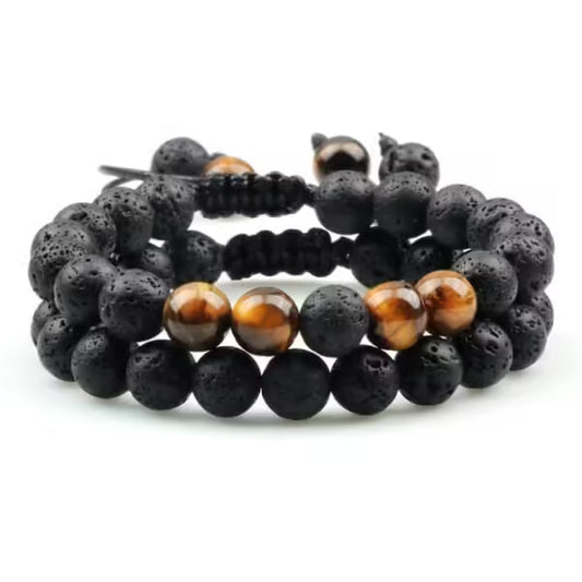 Bracelet Shamballa unisexe (lot de 2) (EGBT390)