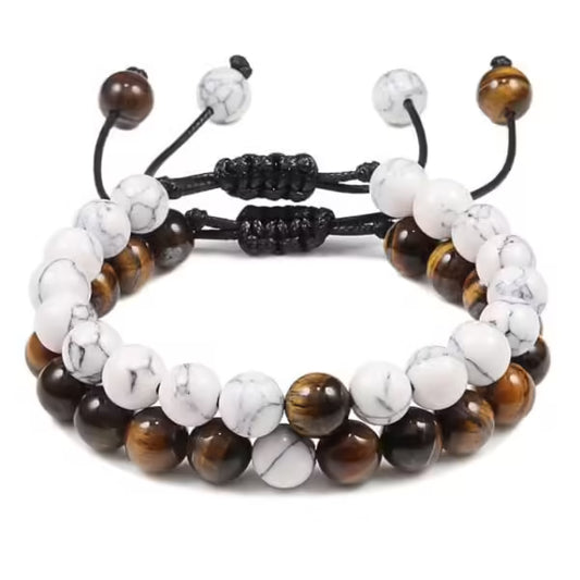 Bracelet Shamballa unisexe (lot de 2) (EGBT390)