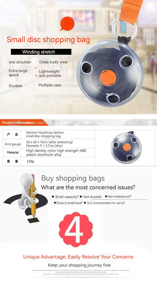 Pratique et compacte : Sac de courses pliable ultra-compact pour un rangement facile à transporter 