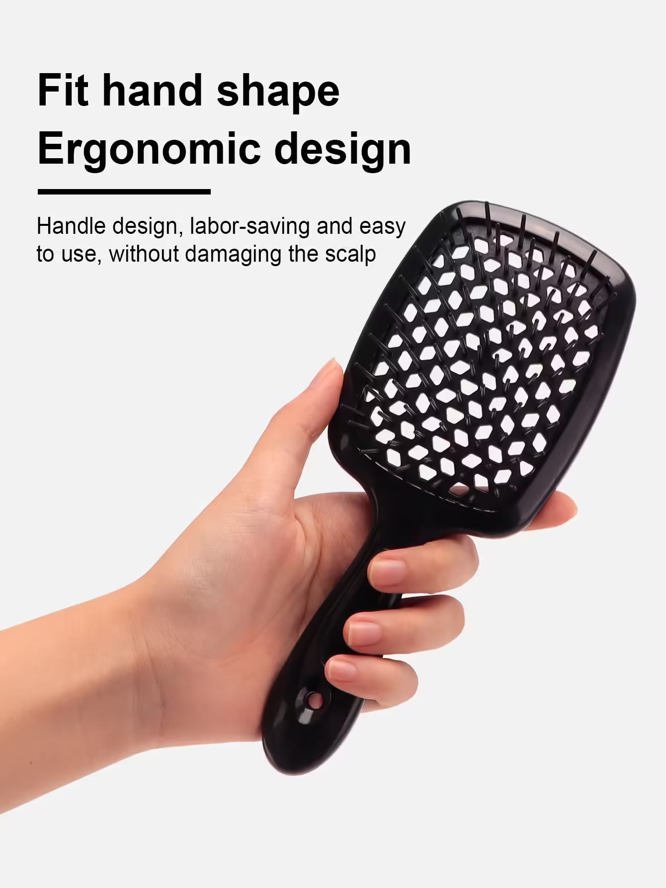 Air Cushion Comb - Massage, Anti-static, Hollow Out Design - Wet Curly Hair Brushes, Barber Styling Tool
