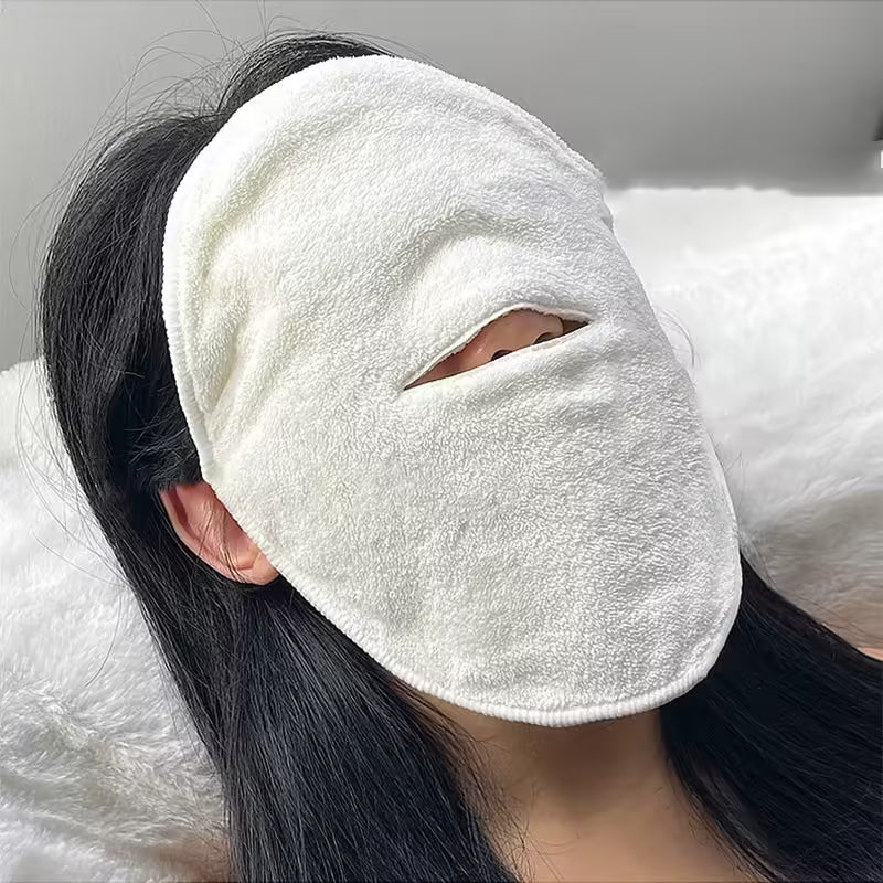 Skin Care Mask Cotton Hot Compress Towel - Wet Compress Steamed Face Towel for Clean Pores - Beauty Facial Care Tool
