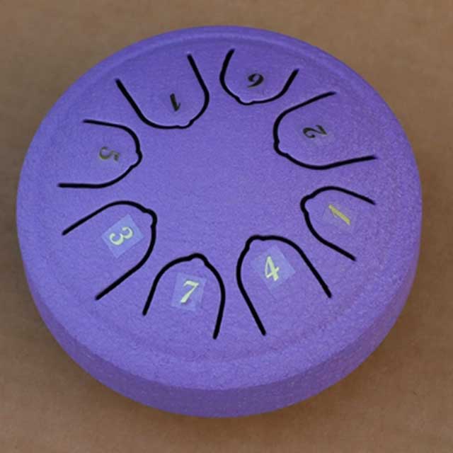 3-Inch Mini Steel Tongue Drum – 6-Note Percussion Instrument for Meditation, Yoga & Beginners | Handpan Karate Drum