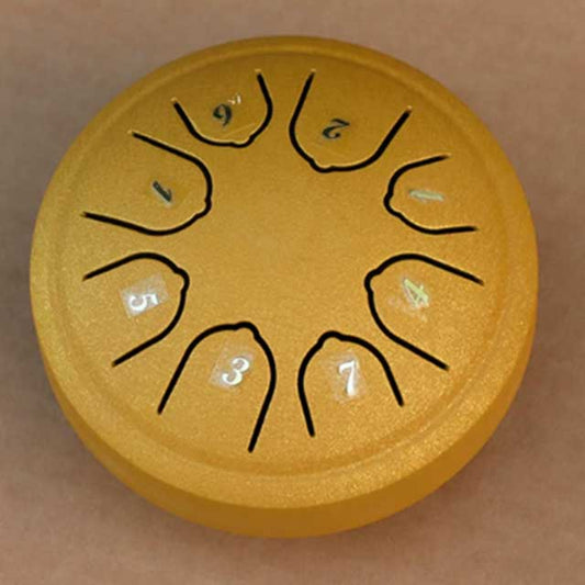 3-Inch Mini Steel Tongue Drum – 6-Note Percussion Instrument for Meditation, Yoga & Beginners | Handpan Karate Drum