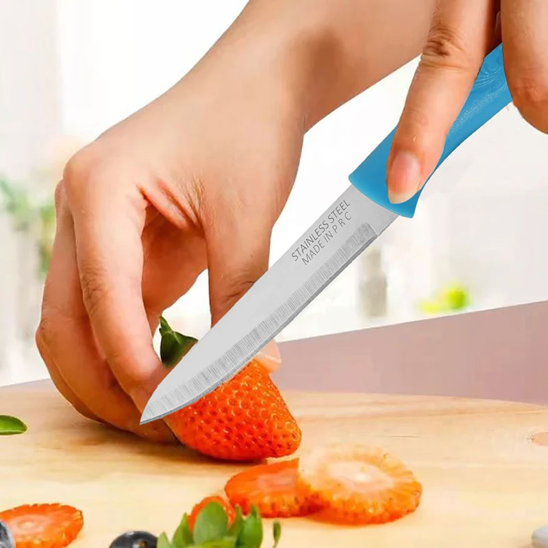 3-Piece Portable Fruit Knife Set – Ultra-Sharp Stainless Steel Kitchen Knives & Vegetable Peeler – Essential Daily Kitchen Accessory for Women