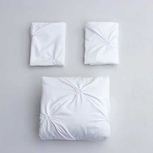 3-Piece Queen Duvet Cover Set – Gray Bed in a Bag with Pillowcases, No Comforter Included
