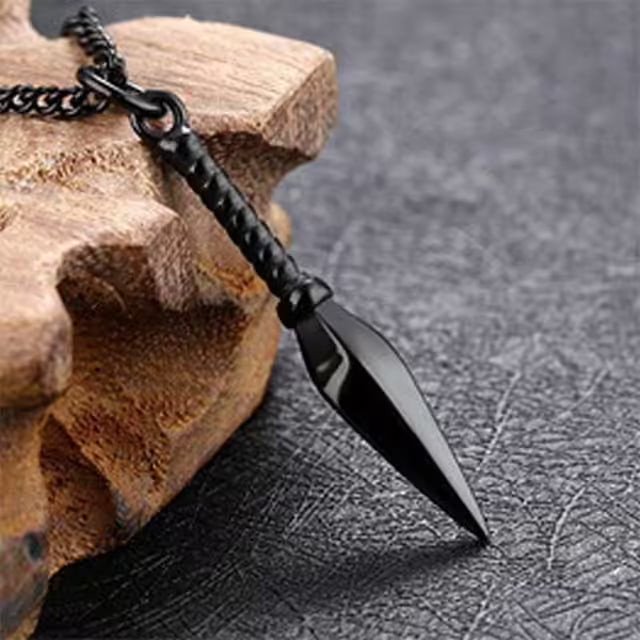 3 Colors Long Chain Stainless Steel Men Necklace (EGN041)