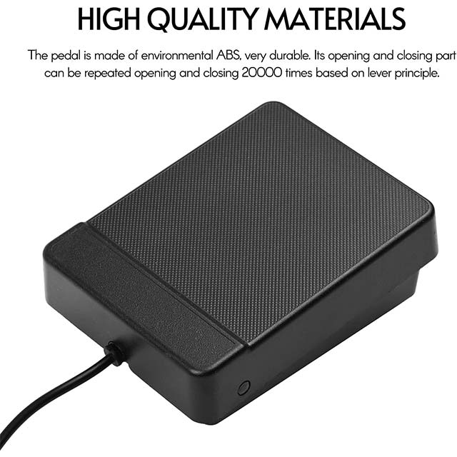 3.5mm Interface Compact Sustain Pedal - Universal Single Pedal for Musical Instruments, Portable Roll Up Piano, Electronic Keyboard, Electronic Roll Up Drum, Single Pedal, Sustain Pedal