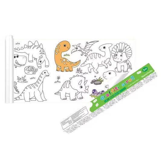 (300cm x 38cm) Different Themes 3 Meters Color Drawing Kids Paper Sticker Roll