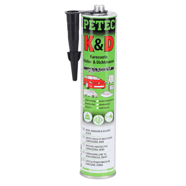 310ml PETEC 94730 K&amp;D Black Body Adhesive Sealant Compound – High-Performance Bonding &amp; Sealing Solution