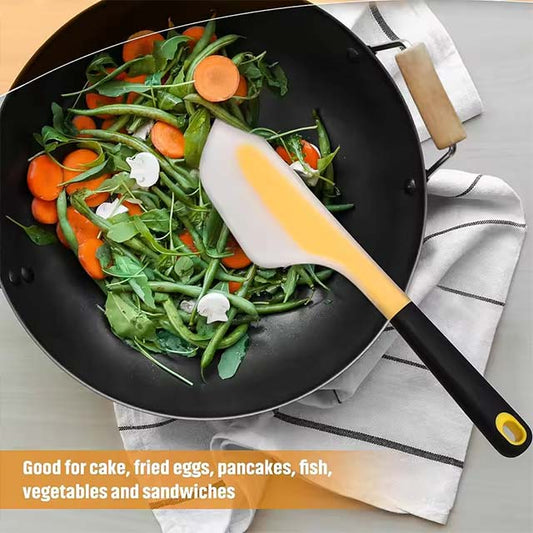 33cm Non-Stick Omelette Spatula – Heat-Resistant Turner & Pastry Scraper for Baking, Cake Cream & Butter Mixing