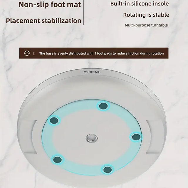 360° Rotating Kitchen Turntable – Multifunctional Countertop Spice Rack for Soy Sauce, Vinegar & Seasoning Bottle Storage