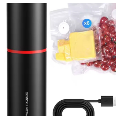 Portable Vacuum Sealer for Food – Airtight Food Storage System, Keep Food Fresh and Safe