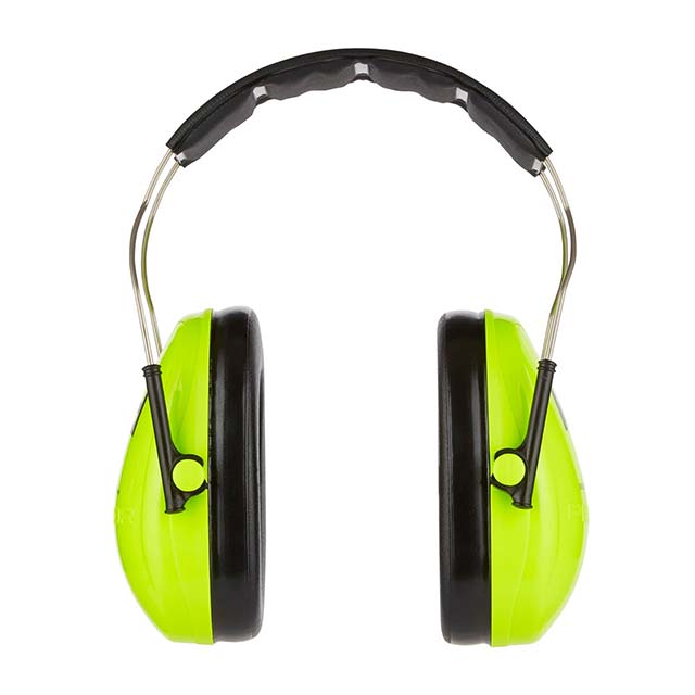 3M Peltor Kid Ear Muffs Neon Green – Lightweight SNR 27 Children's Hearing Protection with Adjustable Headband &amp; 98dB Noise Reduction