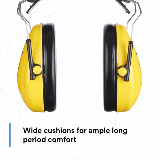 3M™ PELTOR™ Optime™ I Helmet Attach Earmuff H510P3GS/E – Yellow, Class 5 SLC80, 26dB Noise Reduction, 10 ea/Case