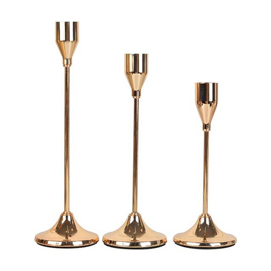 3Pcs Metal Candle Holder Set – Elegant Candlestick Stand for Wedding Table Centerpieces, Christmas & Home Décor | Modern Decorative Candle Holders