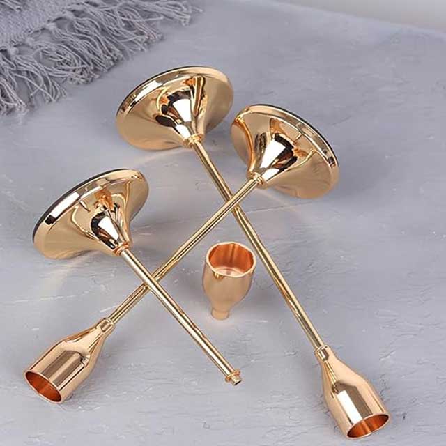 3Pcs Metal Candle Holder Set – Elegant Candlestick Stand for Wedding Table Centerpieces, Christmas & Home Décor | Modern Decorative Candle Holders