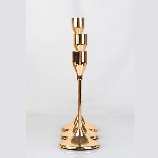 3Pcs Metal Candle Holder Set – Elegant Candlestick Stand for Wedding Table Centerpieces, Christmas & Home Décor | Modern Decorative Candle Holders