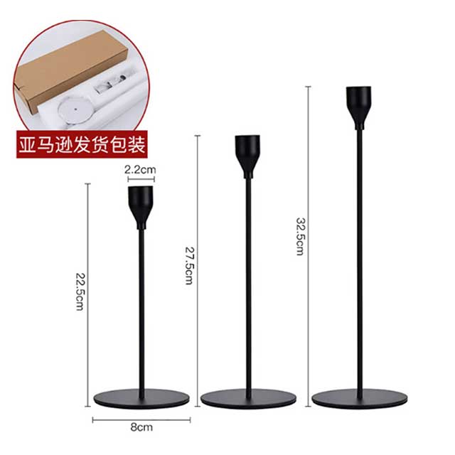 3Pcs Metal Candle Holder Set – Elegant Candlestick Stand for Wedding Table Centerpieces, Christmas & Home Décor | Modern Decorative Candle Holders