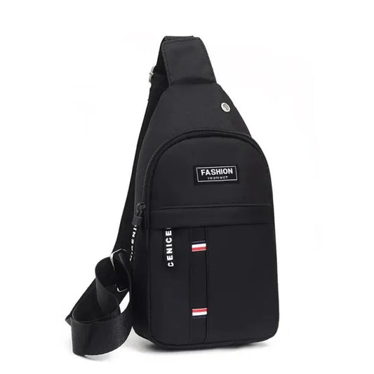 Grey Men's Crossbody Chest Bag – Casual Sling Shoulder Bag for Travel, Sports & Everyday Use