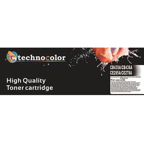 Cartouche de toner noire compatible TechnoColor 35A/36A/78A/85A pour imprimante HP | CE285A